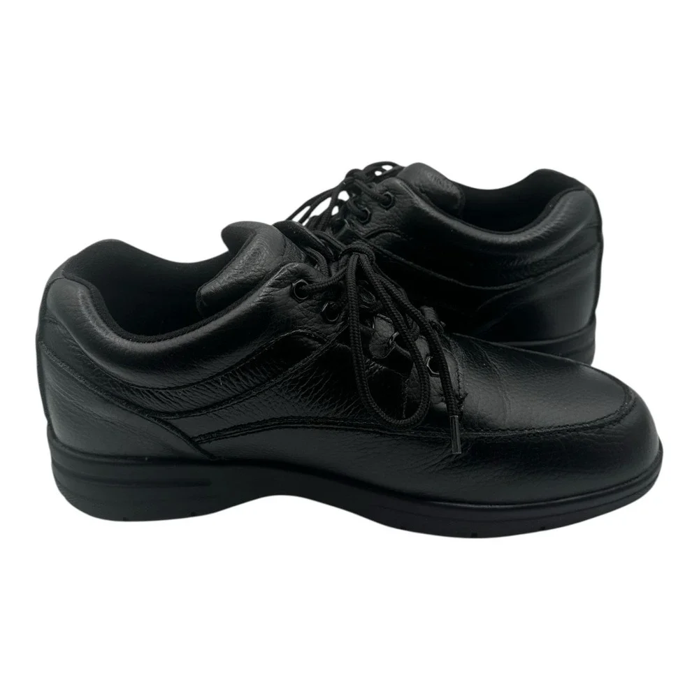 Drew Traveler Shoes Mens Sz 10.5 M Black Pebbled‎ Leather Walking Orthopedic